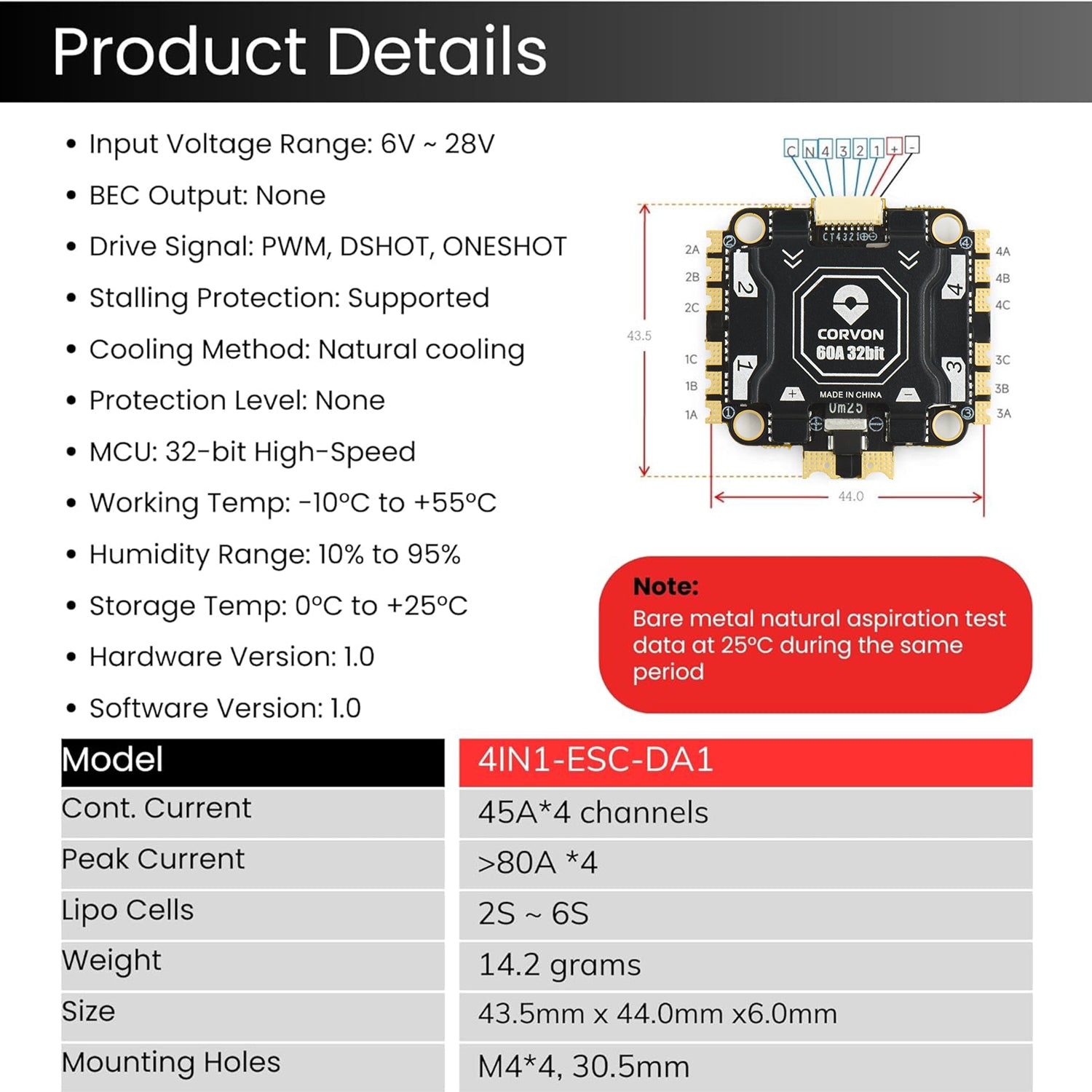 60A 4in1 32-bit ESC