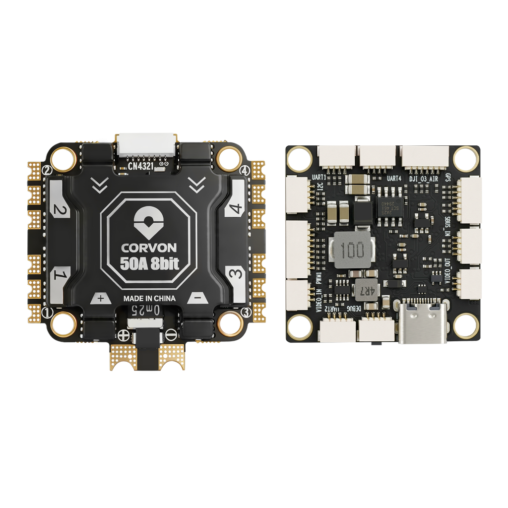 F405 Flight Controller with 50A 8 bit Stack