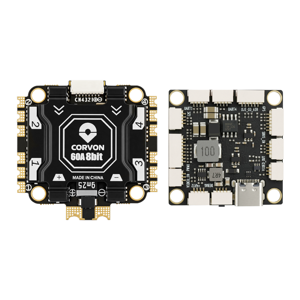 F405 Flight Controller with 60A 8 bit Stack