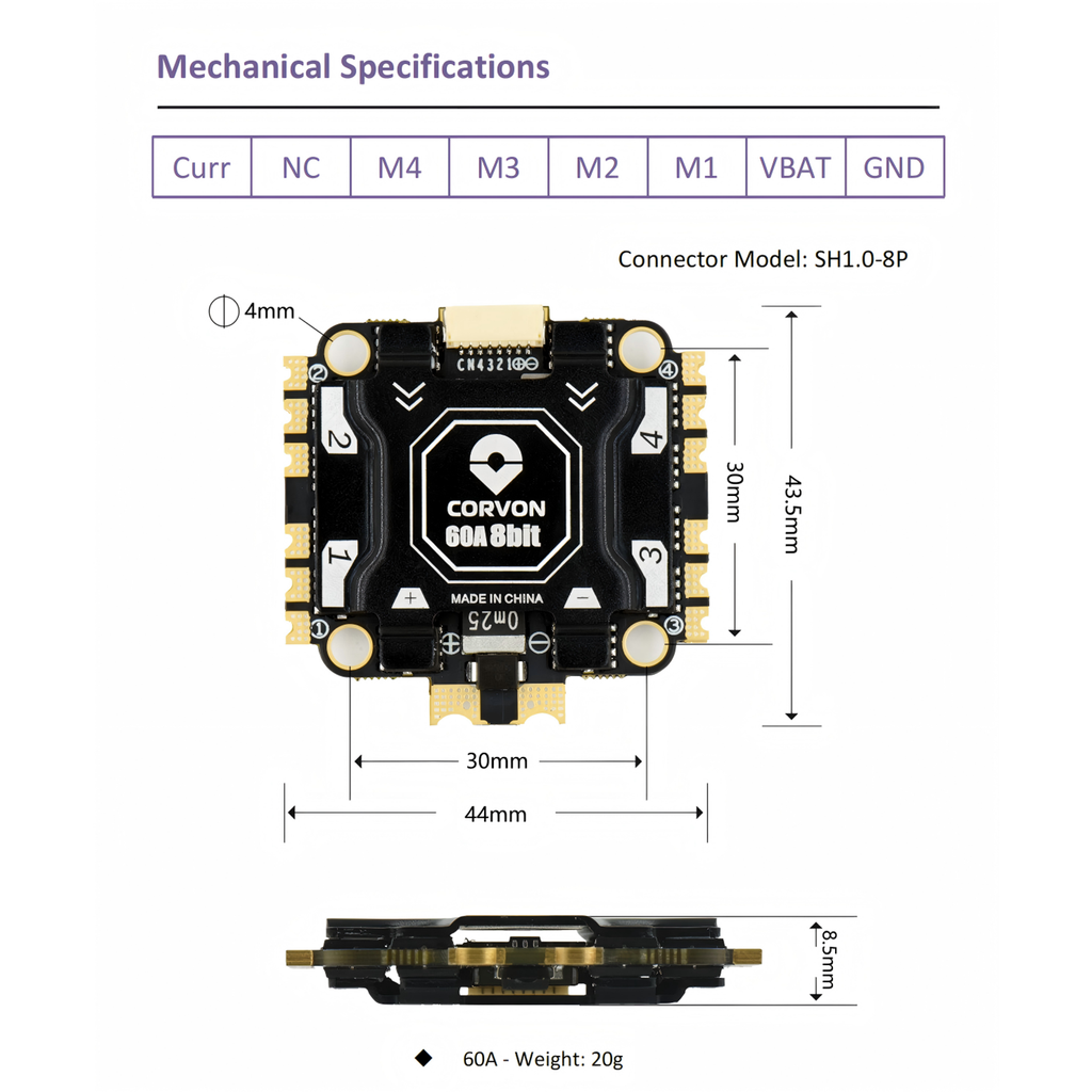 60A 4in1 8-bit ESC