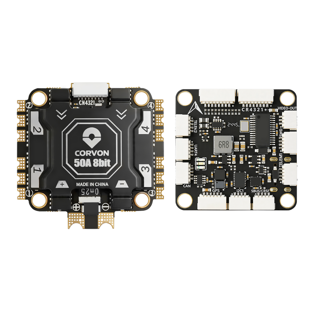 H743 Flight Controller with 50A 8 bit Stack