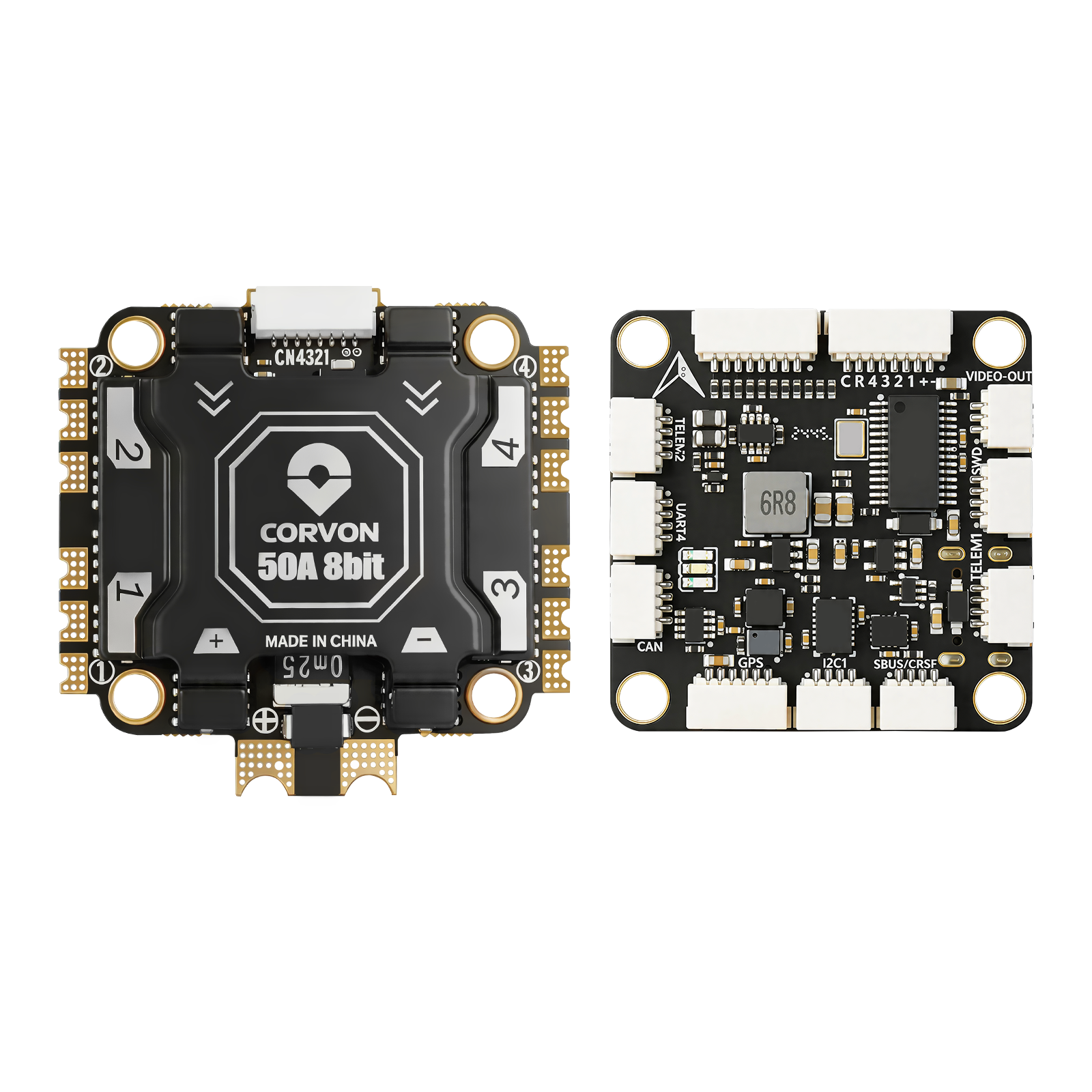 H743 Flight Controller with 50A 8 bit Stack