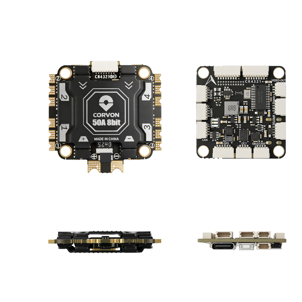H743v1 Flight Controller with 50A 8 bit Stack