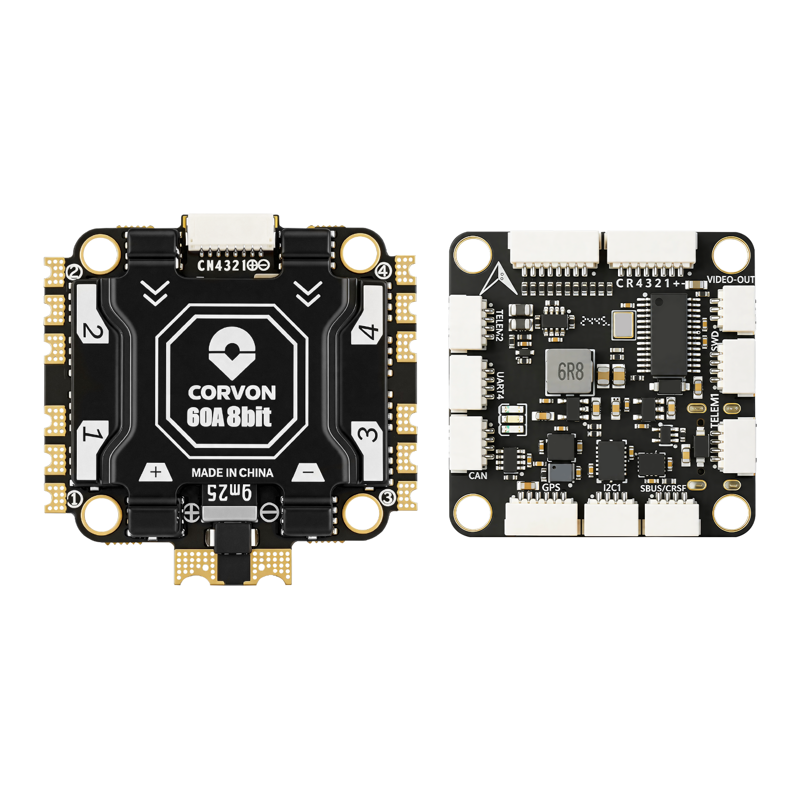 H743 Flight Controller with 60A 8 bit Stack