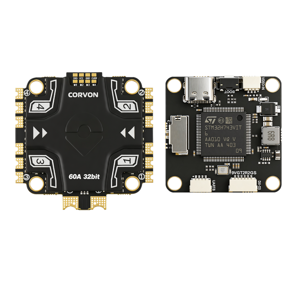 H743v1 Flight Controller with 60A 32 bit Stack