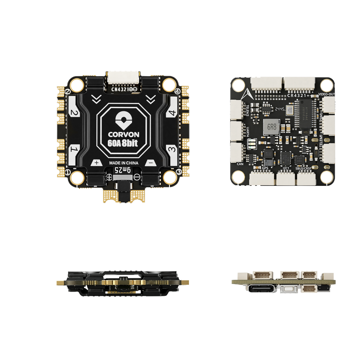 H743v1 Flight Controller with 60A 8 bit Stack