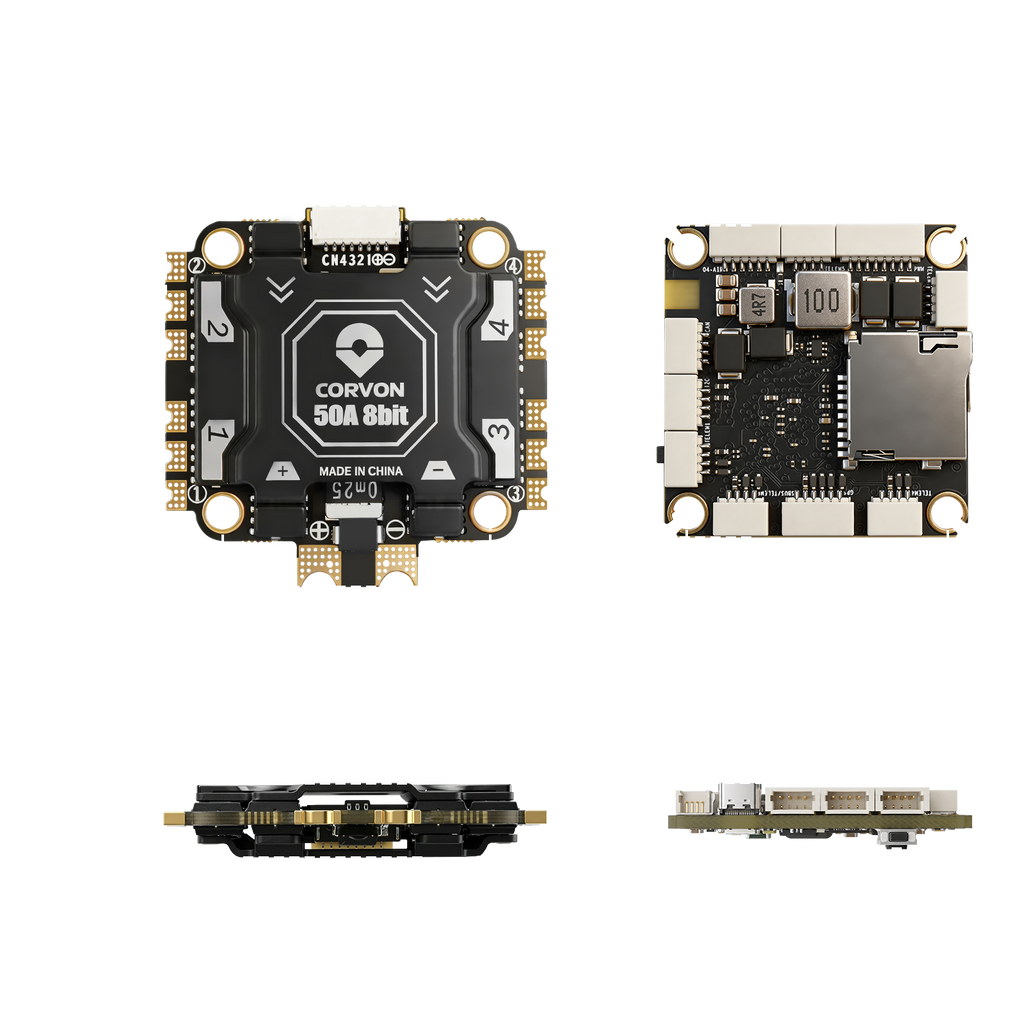H743v2 Flight Controller with 50A 8 bit Stack