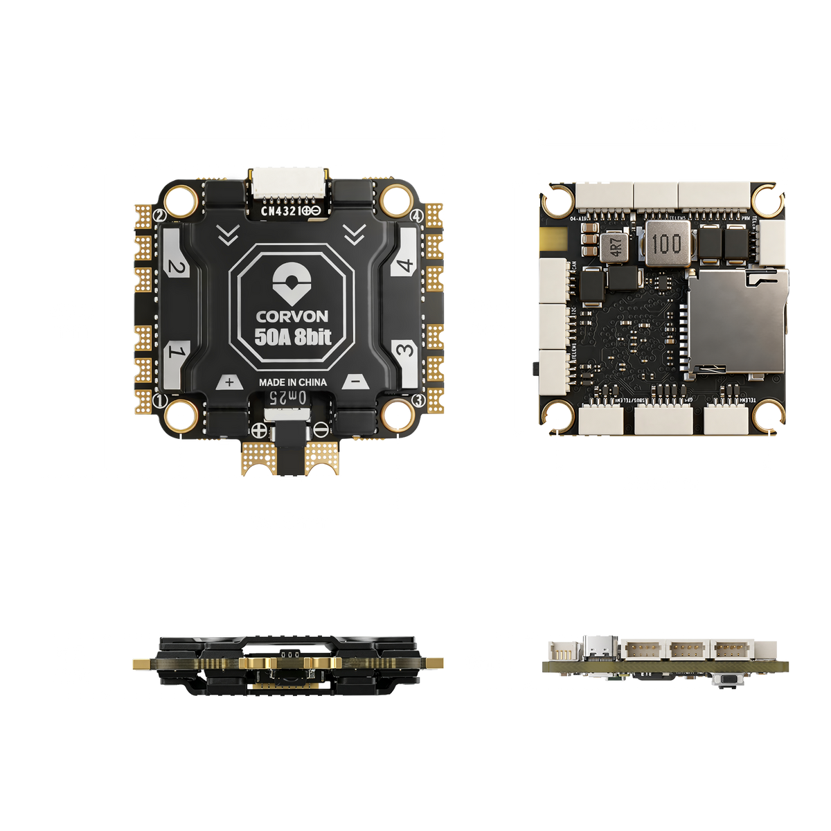 H743v2 Flight Controller with 50A 8 bit Stack