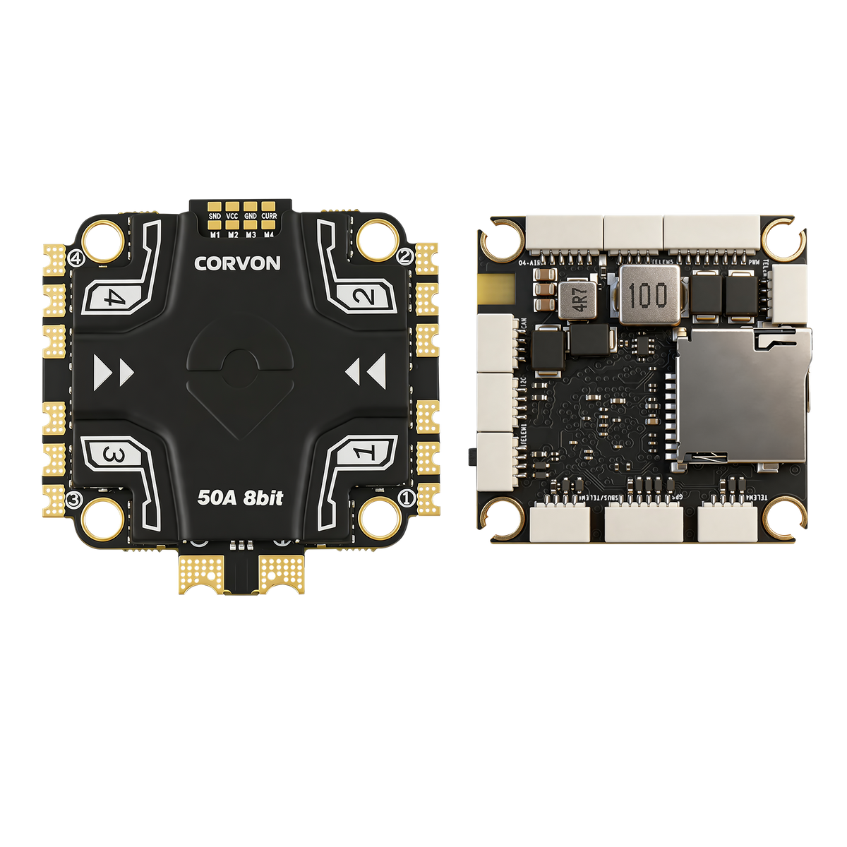 H743v2 Flight Controller with 50A 8 bit Stack