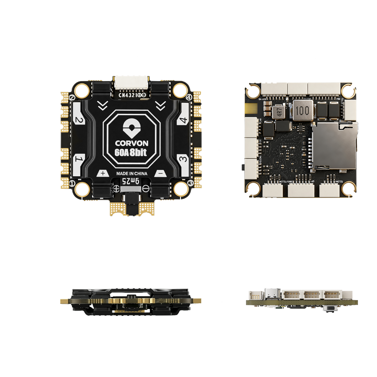 H743v2 Flight Controller with 60A 8 bit Stack