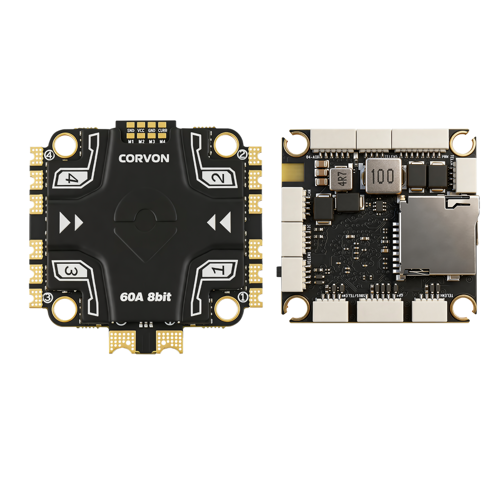 H743v2 Flight Controller with 60A 8 bit Stack