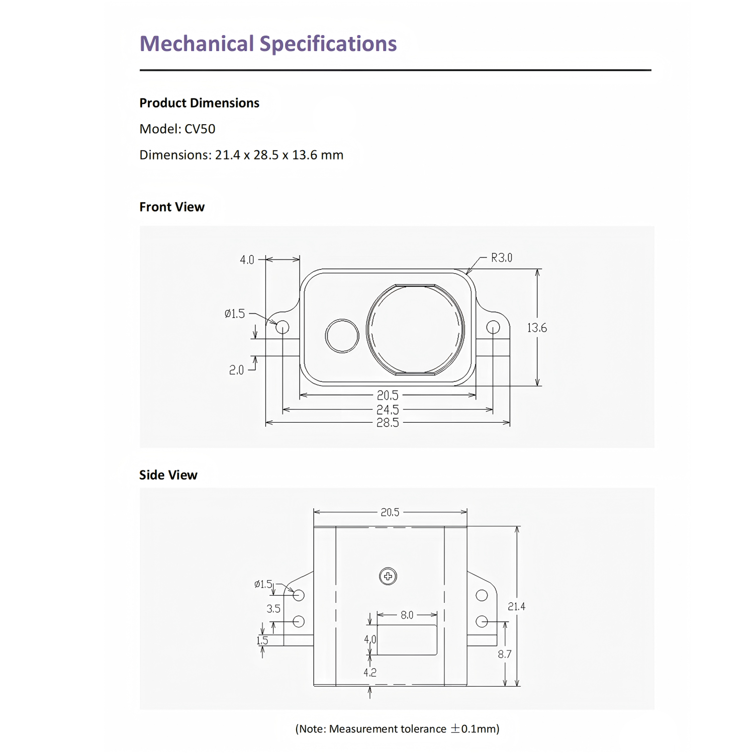 CV50 Laser Ranging Sensor