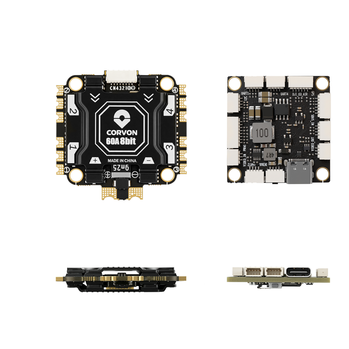 F405 Flight Controller with 60A 8 bit Stack